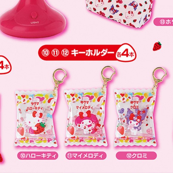 Sanrio x Sakuma Strawberry Milk Candy kuji candy charm - Kuromi - Picture 4 of 4